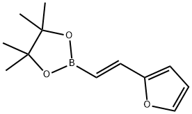 1,3,2-Dioxaborolane, 2-[(1E)-2-(2-furanyl)ethenyl]-4,4,5,5-tetramethyl- Struktur