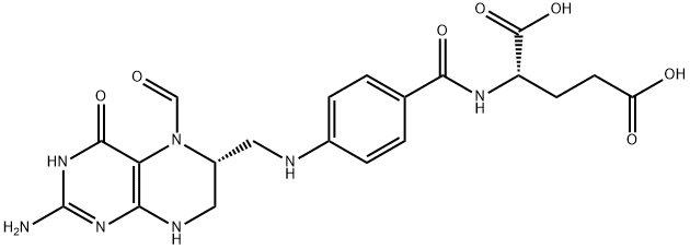 6R,S)-5-Formyl-5,6,7,8-tetrahydrofolsaeure Structure