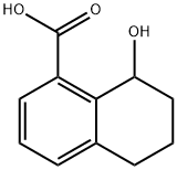1-Naphthalenecarboxylic acid, 5,6,7,8-tetrahydro-8-hydroxy- Struktur