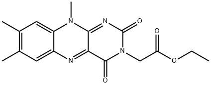 LuMiflavin-3-acetic Acid Ethyl Ester Structure