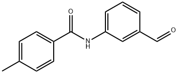 N-(3-甲酰基苯基)-4-甲基苯甲酰胺 结构式