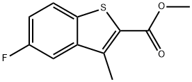 Benzo[b]thiophene-2-carboxylic acid, 5-fluoro-3-methyl-, methyl ester 结构式