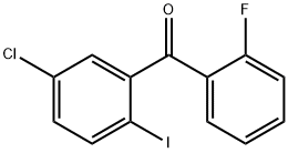 Methanone, (5-chloro-2-iodophenyl)(2-fluorophenyl)- Structure