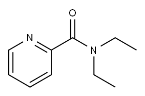 2-Pyridinecarboxamide, N,N-diethyl- Struktur