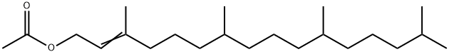 3,7,11,15-四甲基十六碳-2-烯-1-基乙酸酯 结构式