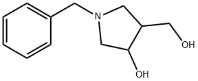 3-Pyrrolidinemethanol, 4-hydroxy-1-(phenylmethyl)- Structure