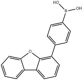 4-(二苯并呋喃-4-基)苯硼酸 结构式