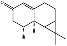 5H-?Cyclopropa[a]?naphthalen-?5-?one, 1,?1a,?2,?3,?6,?7,?7a,?7b-?octahydro-?1,?1,?7,?7a-?tetramethyl-?, (7R,?7aR)?- Struktur