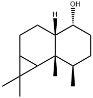 (3aS,4R,7R,7aR)-Decahydro-1,1,7,7a-tetramethyl-1H-cyclopropa[a]naphthalen-4-ol 结构式