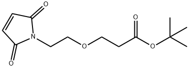 MAL-PEG1-T-ブチルエステル 化学構造式