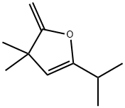 Furan, 2,3-dihydro-3,3-dimethyl-2-methylene-5-(1-methylethyl)- 结构式