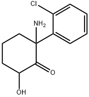 6-ヒドロキシノルケタミン HYDROCHLORIDE 化学構造式