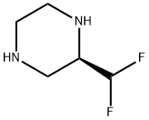 Piperazine, 2-(difluoromethyl)-, (2R)- Structure