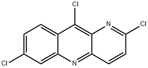 Benzo[b]-1,5-naphthyridine, 2,7,10-trichloro- Struktur