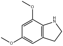 1H-Indole, 2,3-dihydro-5,7-dimethoxy- Structure