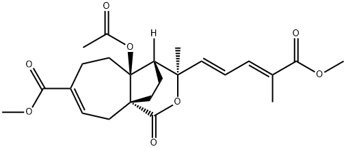 土槿甲酸甲酯 B, 82508-34-7, 结构式