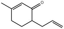 2-Cyclohexen-1-one, 3-methyl-6-(2-propen-1-yl)- 结构式