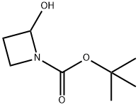 1-Azetidinecarboxylic acid, 2-hydroxy-, 1,1-dimethylethyl ester Struktur