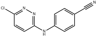 4-[(6-氯哒嗪-3-基)氨基]苯甲腈, 848684-41-3, 结构式
