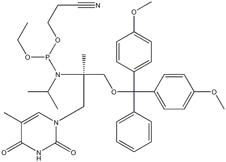 (R)-GNA-T phosphoramidite Structure