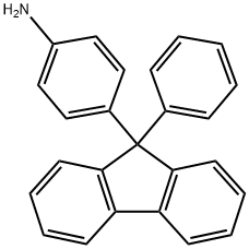 Benzenamine, 4-(9-phenyl-9H-fluoren-9-yl)- Structure