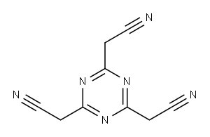 1,3,5-Triazine-2,4,6-triacetonitrile,857973-15-0,结构式