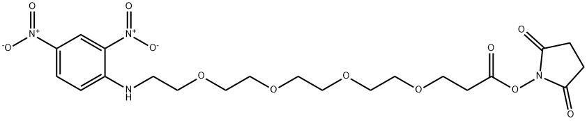 DNP-四聚乙二醇-丙烯酸琥珀酰亚胺酯, 858126-78-0, 结构式