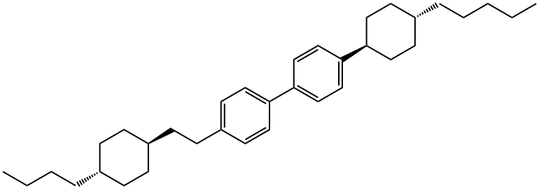 1,1'-Biphenyl,4[2-(4-butylcyclohexyl)ethyl]-4-(4-pentylcyclohexyl-,[trans,trans]- Structure