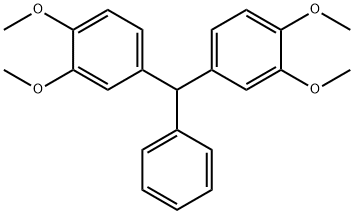 1,2-dimethoxy-4-((3,4-dimethoxyphenyl)(phenyl)methyl)benzene Structure