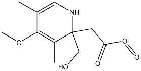 2-Pyridinemethanol, 4-methoxy-3,5-dimethyl-, 2-acetate, 1-oxide Struktur