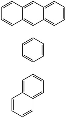 9-(4-(naphthalen-2-yl)phenyl)anthracene Structure