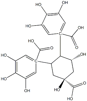 3,4-di-O-galloylquinic acid Structure