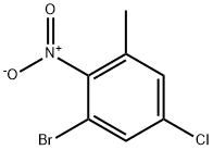 1-溴-5-氯-3-甲基-2-硝基苯,866998-75-6,结构式