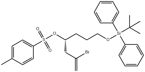 1-Hepten-4-ol, 2-broMo-7-[[(1,1-diMethylethyl)diphenylsilyl]oxy]-, 4-Methylbenzenesulfonate, (4R)- Structure