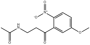 Acetamide, N-[3-(5-methoxy-2-nitrophenyl)-3-oxopropyl]- Struktur