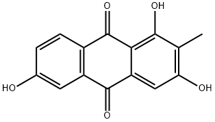 1,3,6-三羟基-2-甲基蒽醌 结构式