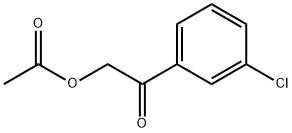 Ethanone, 2-(acetyloxy)-1-(3-chlorophenyl)- Struktur