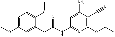 JNK INHIBITOR VIII (TCS JNK 6O), 894804-07-0, 结构式