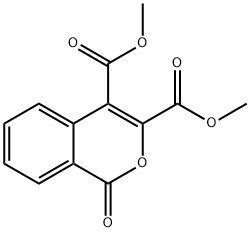 1H-2-Benzopyran-3,4-dicarboxylic acid, 1-oxo-, 3,4-dimethyl ester 化学構造式