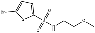 5-溴-N-(2-甲氧基乙基)噻吩-2-磺酰胺,899232-94-1,结构式