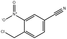 Benzonitrile, 4-(chloromethyl)-3-nitro- Structure