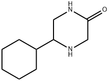 5-Cyclohexyl-2-piperazinone 结构式