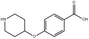 4-(4-piperidinyloxy)benzoic acid(SALTDATA: HCl) Struktur