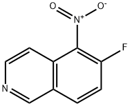 Isoquinoline, 6-fluoro-5-nitro- Structure