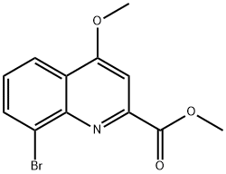 methyl 8-bromo-4-methoxyquinoline-2-carboxylate Structure