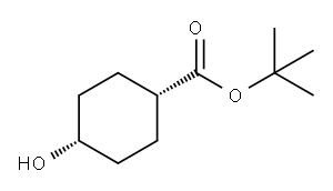 Cyclohexanecarboxylic acid, 4-hydroxy-, 1,1-dimethylethyl ester, cis- Structure