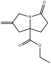 ethyl 2-methylene-5-oxohexahydro-1H-pyrrolizine-7a-carboxylate Structure