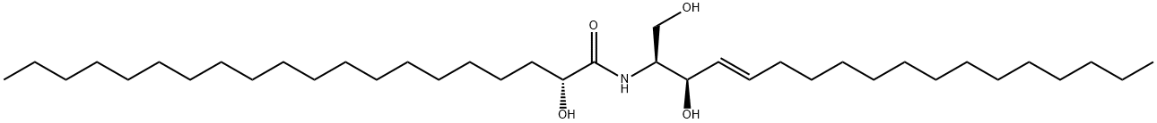 N-(2'-(R)-hydroxyarachidoyl)-D-erythro-sphingosine Structure