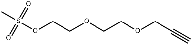 Propargyl-PEG3-Ms Structure