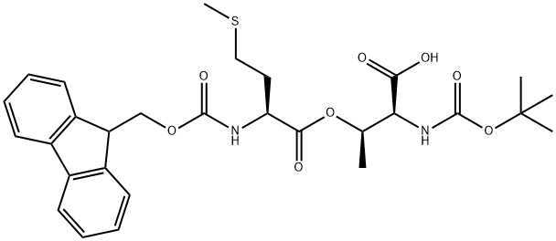 (Tert-Butoxy)Carbonyl Thr((9H-Fluoren-9-yl)MethOxy]Carbonyl Met)-OH,944283-31-2,结构式